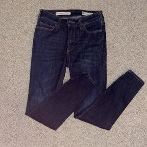 Anthropologie pilcro jeans high rise legging dark wash size 26